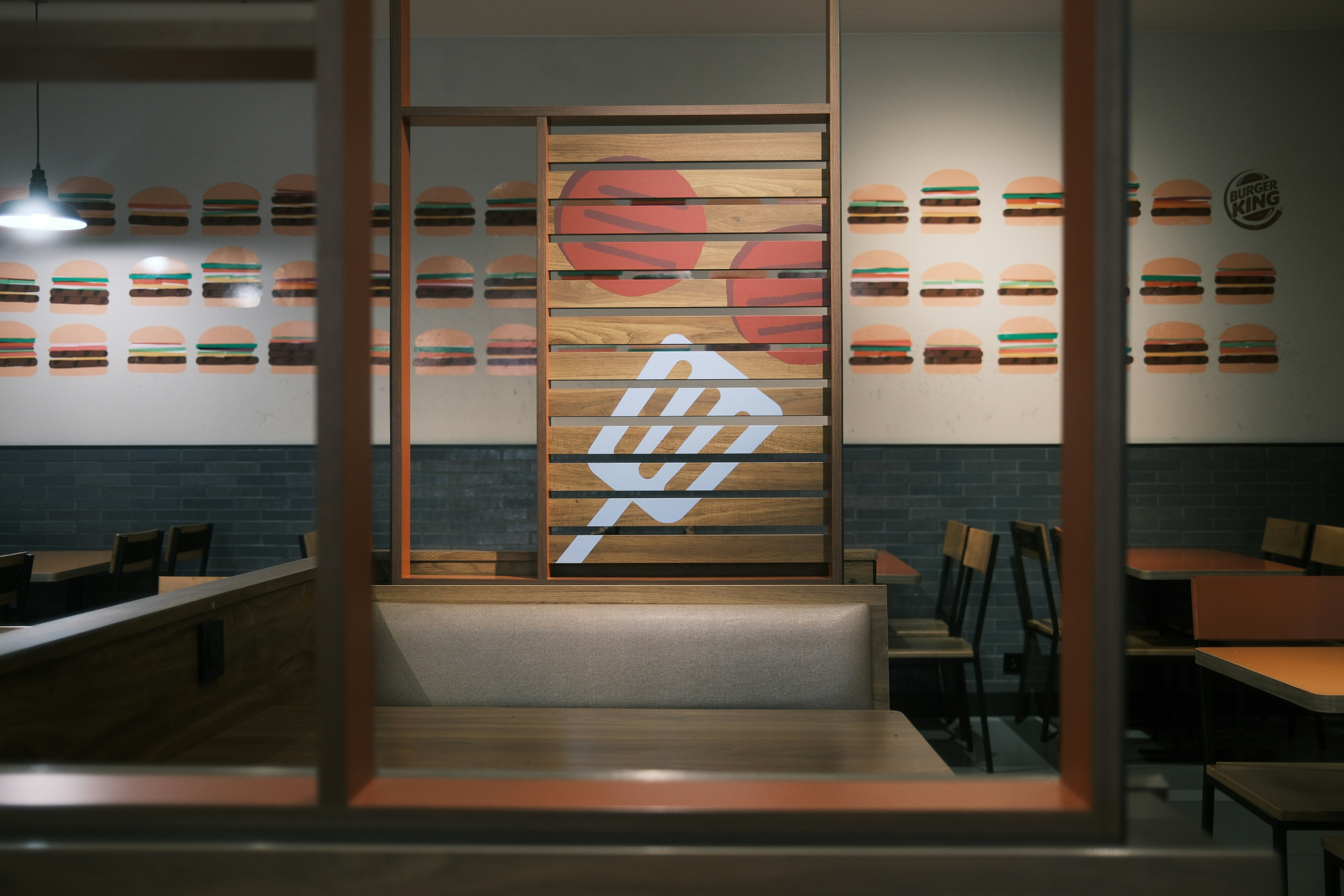 Interior burger joint